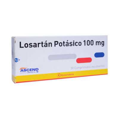 Losartan Potasico 100 mg x30com. (Ascend)