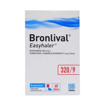 Bronlival Easyhaler 320/9 x60 dosis