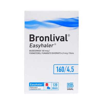 Bronlival Easyhaler 160/4,5 x120 dosis