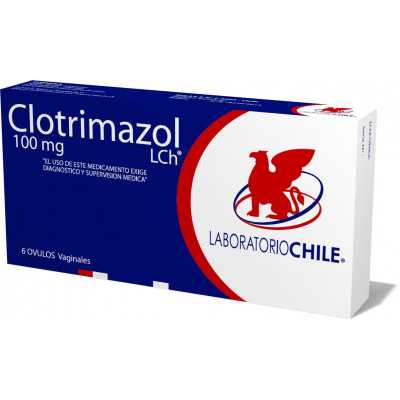 Clotrimazol 100mg x6 ovulos (Chile)