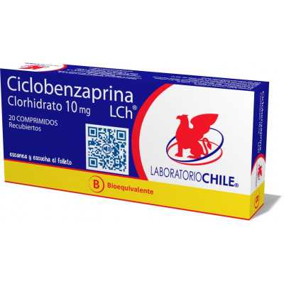 Ciclobenzaprina 10mg x20com (Chile)