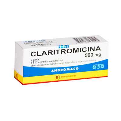 Claritromicina 500mg x14com. (Andromaco)