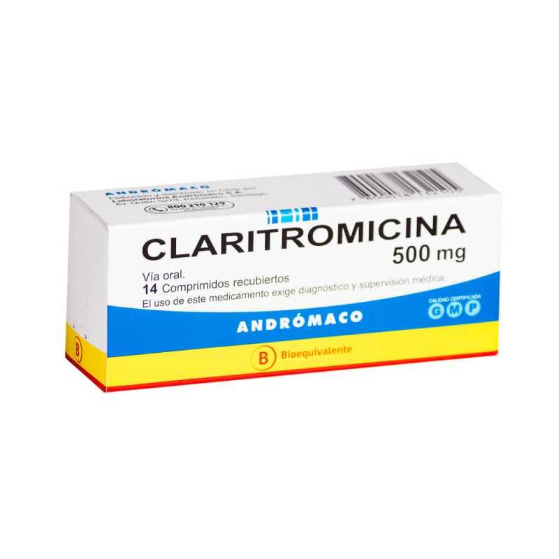 Claritromicina 500mg x14com. (Andromaco)