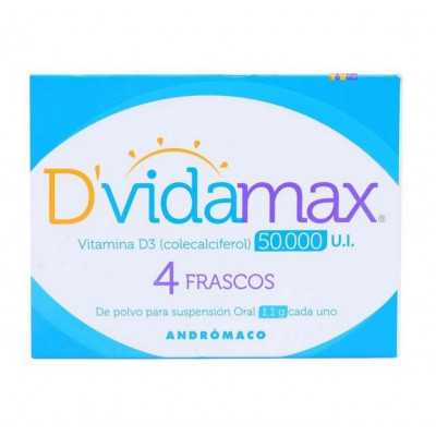 Dvidamax D3 50.000ui 1,1g x4frascos