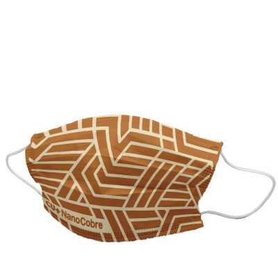 Mascarilla TNT reutilizable antibacterial cobre x2