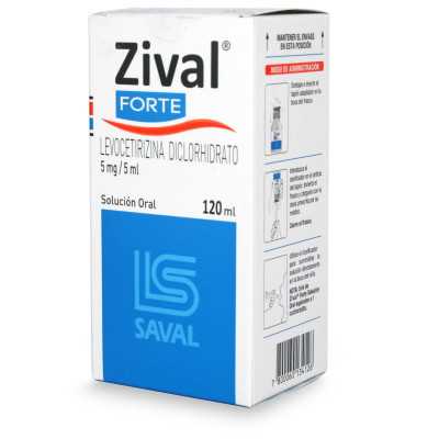 Zival Forte 5mg/5ml solucion oral 120ml