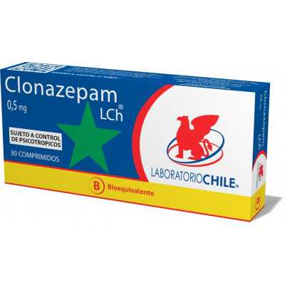 Clonazepam 0.5mg x30com Chile (Cenabast)