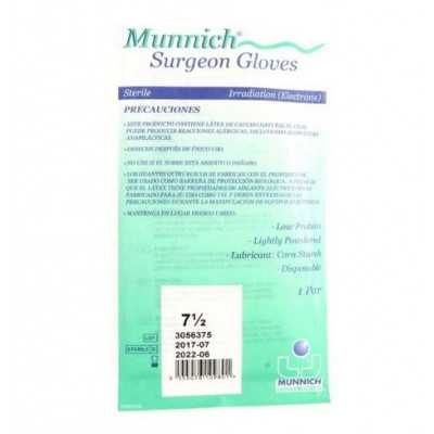 Guante Quirurgico esteril munnich N°7 1/2