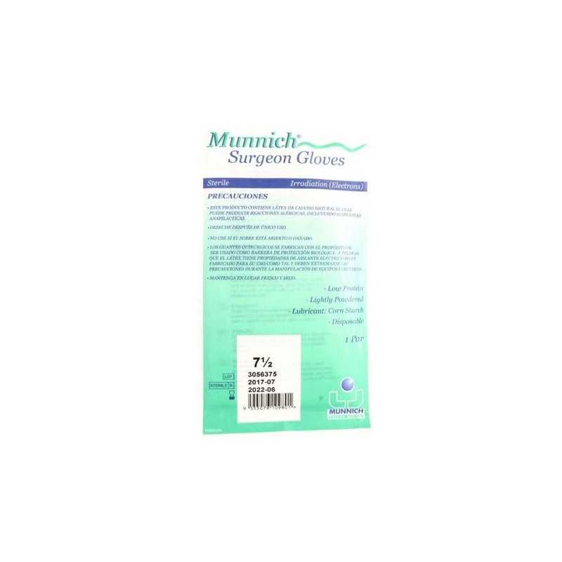 Guante Quirurgico esteril munnich N°7 1/2