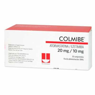 Colmibe 20mg/10mg x30com