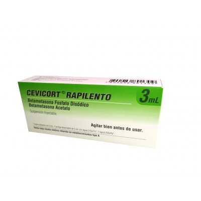 Cevicort Rapilento 3ml x1 frasco ampolla (Cenabast)
