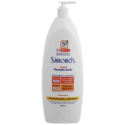 Simonds Protector solar FPS50+ con valvula 1000ml