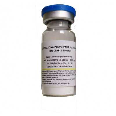 Ceftriaxona 1Gr frasco ampolla (Biosano)
