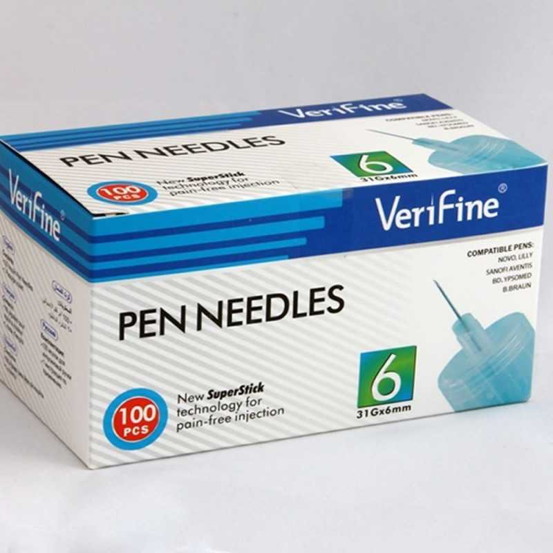 Aguja Insulina 31gx6mm x5 (Verifine)