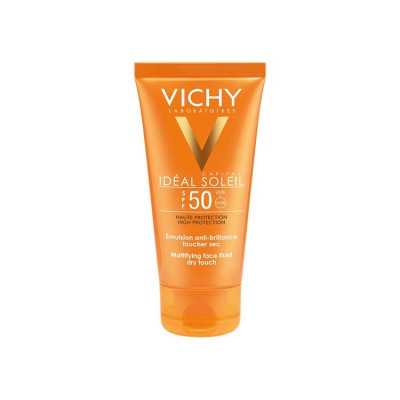 Vichy Ideal soleil emulsion facial toque seco f50+ 50ml