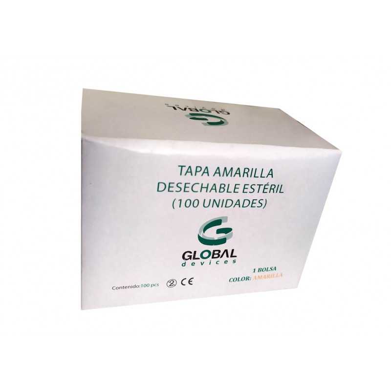 Tapa Obturacion amarilla esteril x100 (Global Devices)