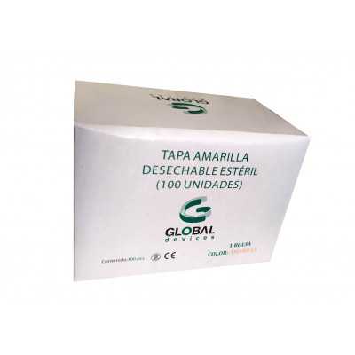 Tapa Obturacion amarilla esteril x100 (Global Devices)