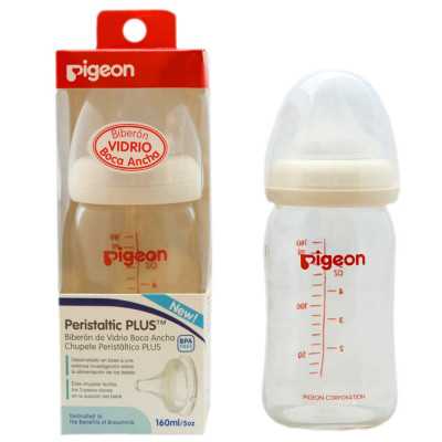 Pigeon Mamadera boca ancha vidrio 160ml