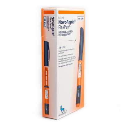 Novorapid Flexpen caja x 5 flexpen x 3ml