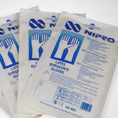 Guante Quirurgico esteril nipro N°8 1/2