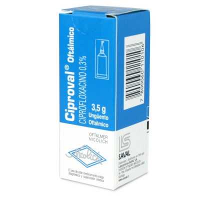 Ciproval 0,3% ungüento oftalmico x3,5g