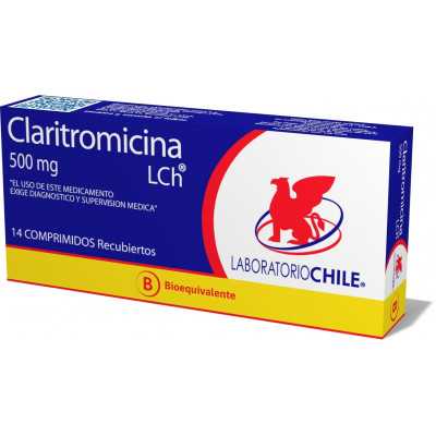 Claritromicina 500mg x14com. (Chile)