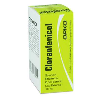 Cloranfenicol 0.5% solucion oftalmica x10ml (Opko)