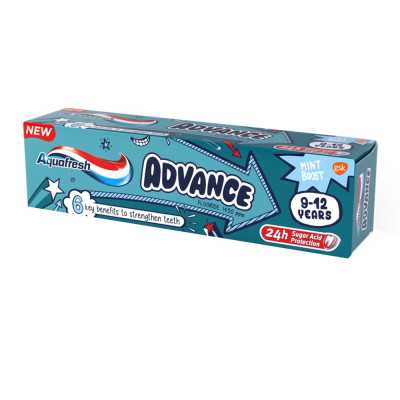Aquafresh Pasta advance 9-12 años 75ml