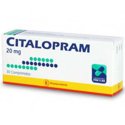 Citalopram 20mg x30com. (Mintlab)