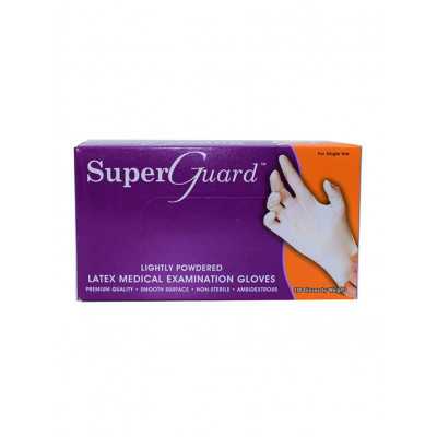Guante Latex superguard talla S x100