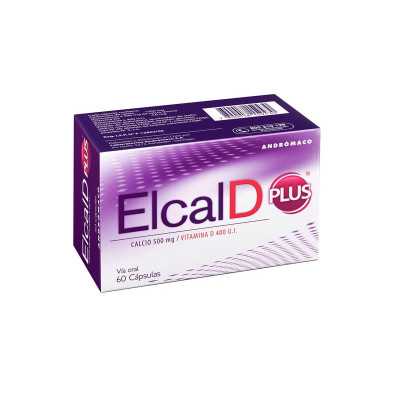 Elcal D plus 500mg/400ui x60cap