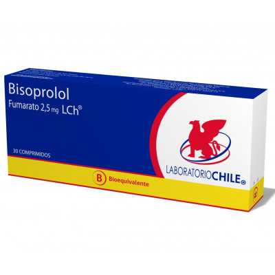 Bisoprolol 2.5mg x30com (Chile)