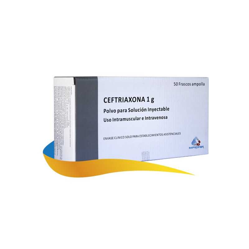 Ceftriaxona 1Gr frasco ampolla (Improfar)