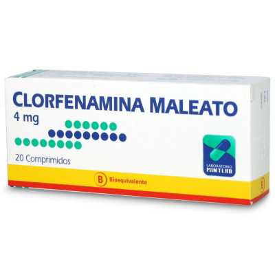 Clorfenamina 4mg x20com. (Mintlab)
