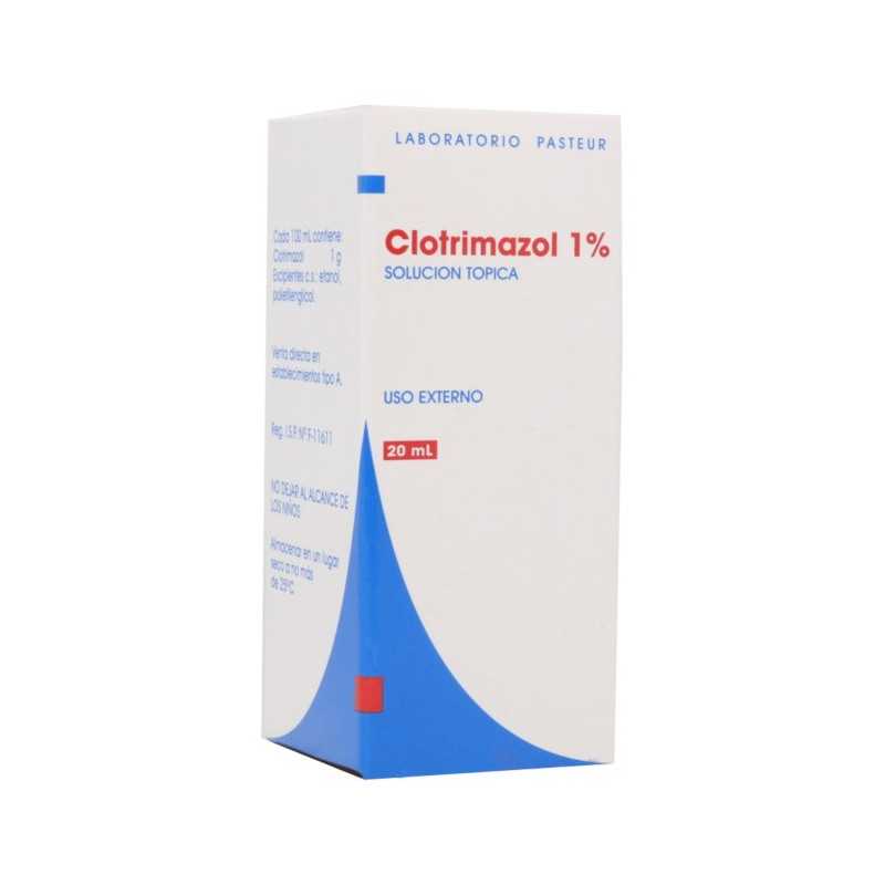 Clotrimazol Solucion topica 1% x20ml (Pasteur)
