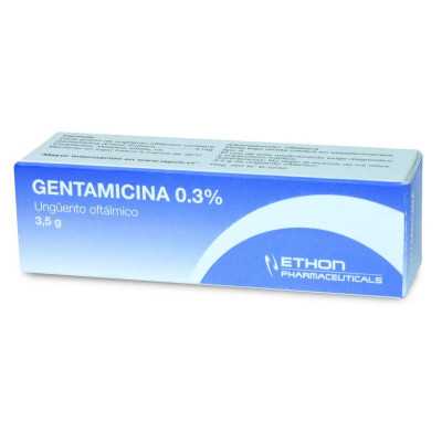 Gentamicina 0.3% ungüento oftalmico 3.5g (Ethon)