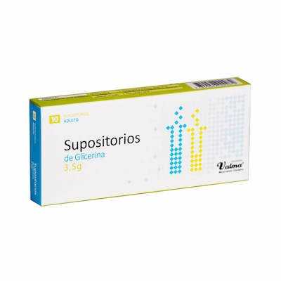 Glicerina Supositorio adulto 3.5g X10sup.