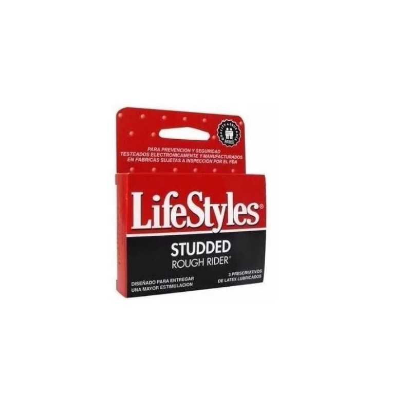 Lifestyles Studded Rough Rider x3