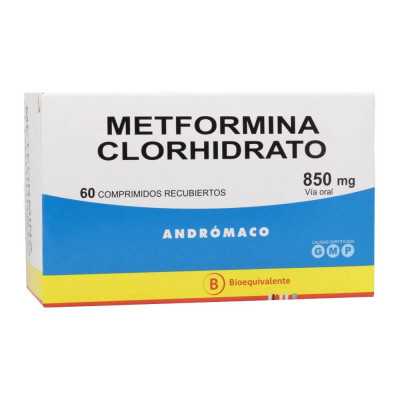 Metformina 850mg x60com (Andromaco)