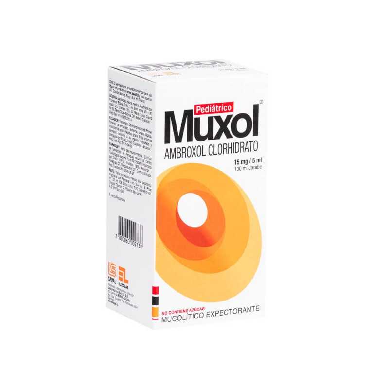Muxol Pediatrico 15mg/5ml jarabe 100ml