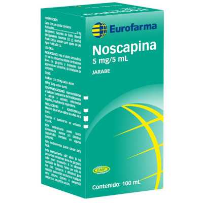 Noscapina 5mg/5ml jarabe 100ml (Eurofarma)