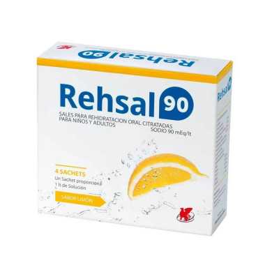 Rehsal 90 limon x4sobres