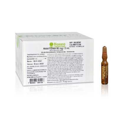Ranitidina 50mg/2ml (Biosano)