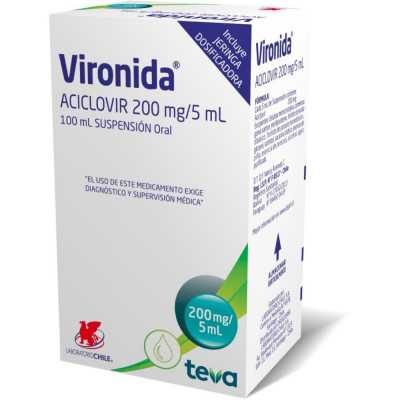 Vironida 200mg/5ml suspension oral 100ml