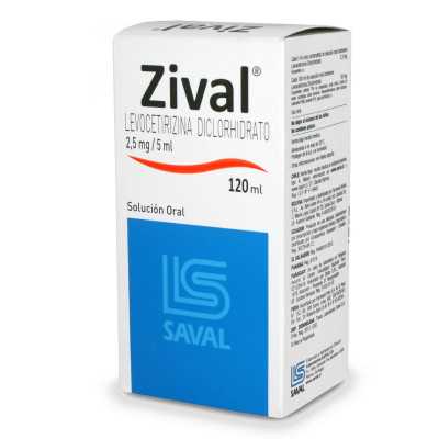 Zival 2.5mg/5ml solucion oral 120ml