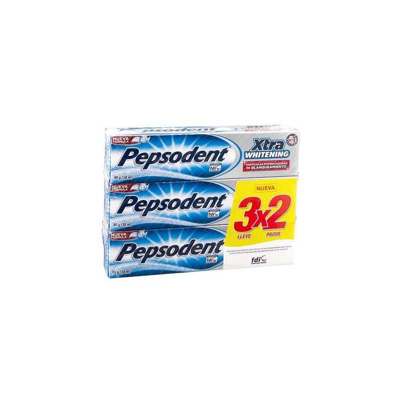 Pepsodent Pasta dental Xtra Whitening 90g 3x2 Pastas dentales
