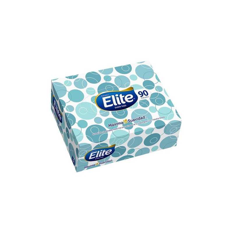 Elite Facial pañuelos doble hoja caja 90u