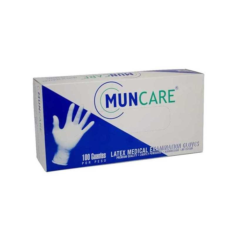 Guante Latex empolvado talla XS x100 (Muncare)