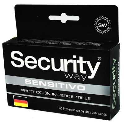 Security Way sensitivo preservativos x12