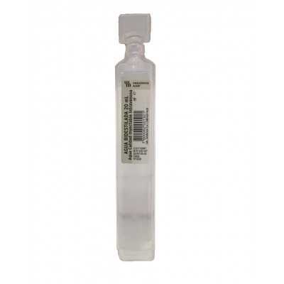 Agua Bidestilada esteril 20ml (Sanderson)